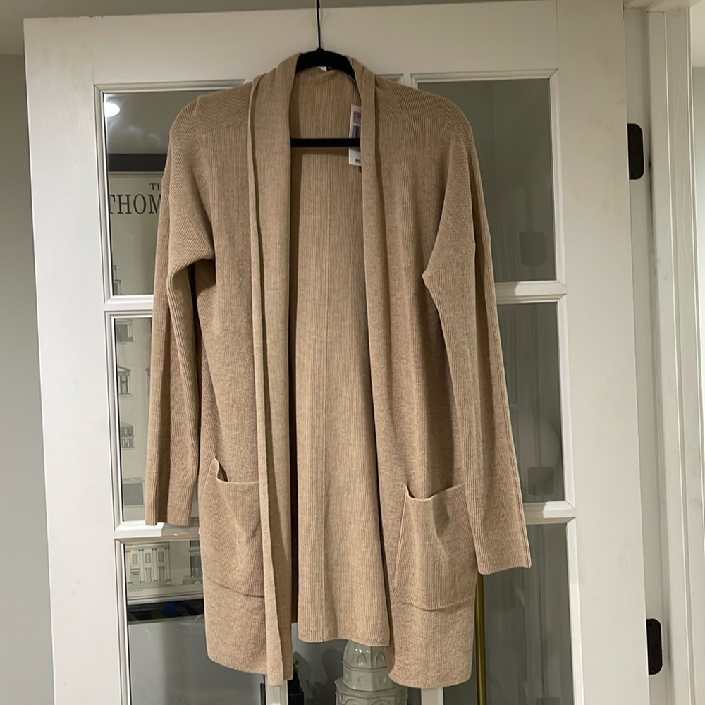 Vineyard Vines waffle open front sweater, size XL, new with tags